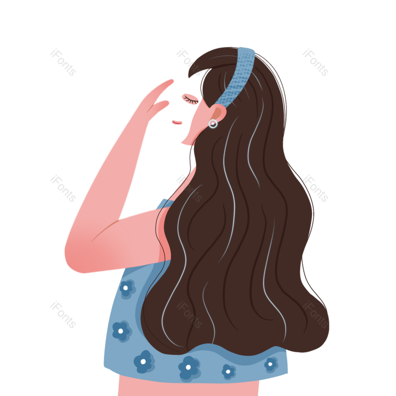 护理图片,人物元素,女生节PNG,化妆免抠素材